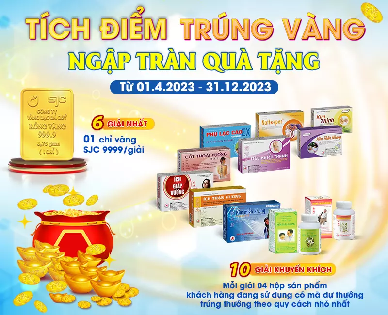 Công ty TNHH Dược phẩm Á Âu triển khai chương trình "Tích điểm trúng vàng - Ngập tràn quà tặng"